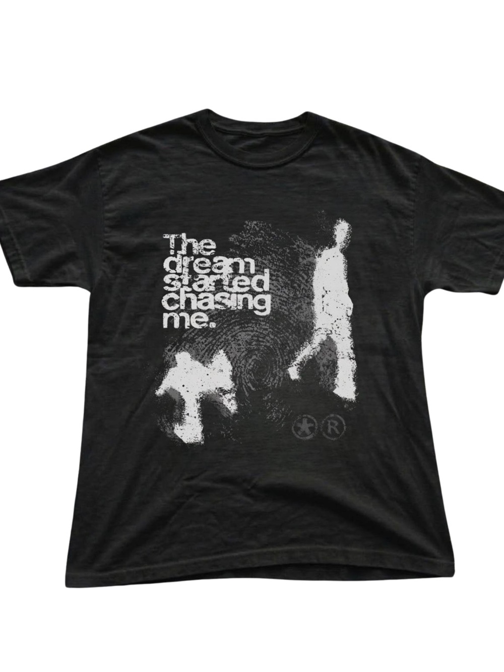 Gildan Black Graphic Short-Sleeve Tee - The Dream Started Chasing Me